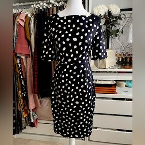 LK Bennett DR Laury Polka Dot Dress Size 4